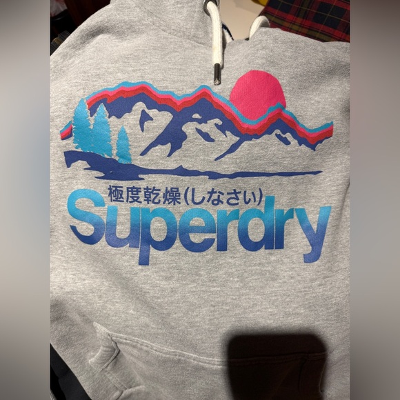 Superdry hoodie, Large Gray - Picture 3 of 4